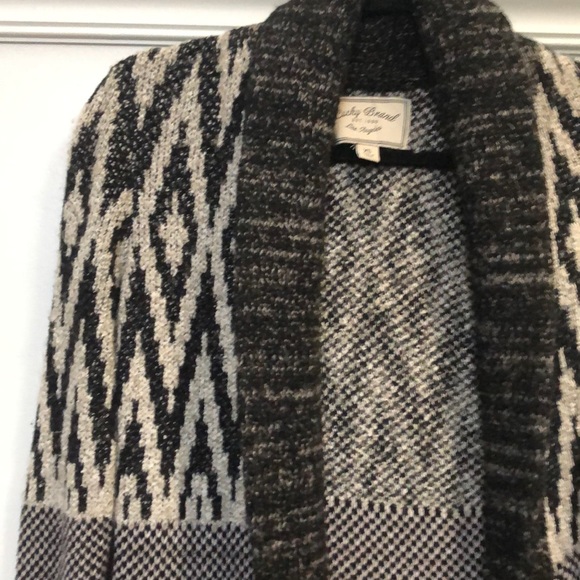 Lucky Brand Knit Pattern Wool Sweater - Picture 5 of 12